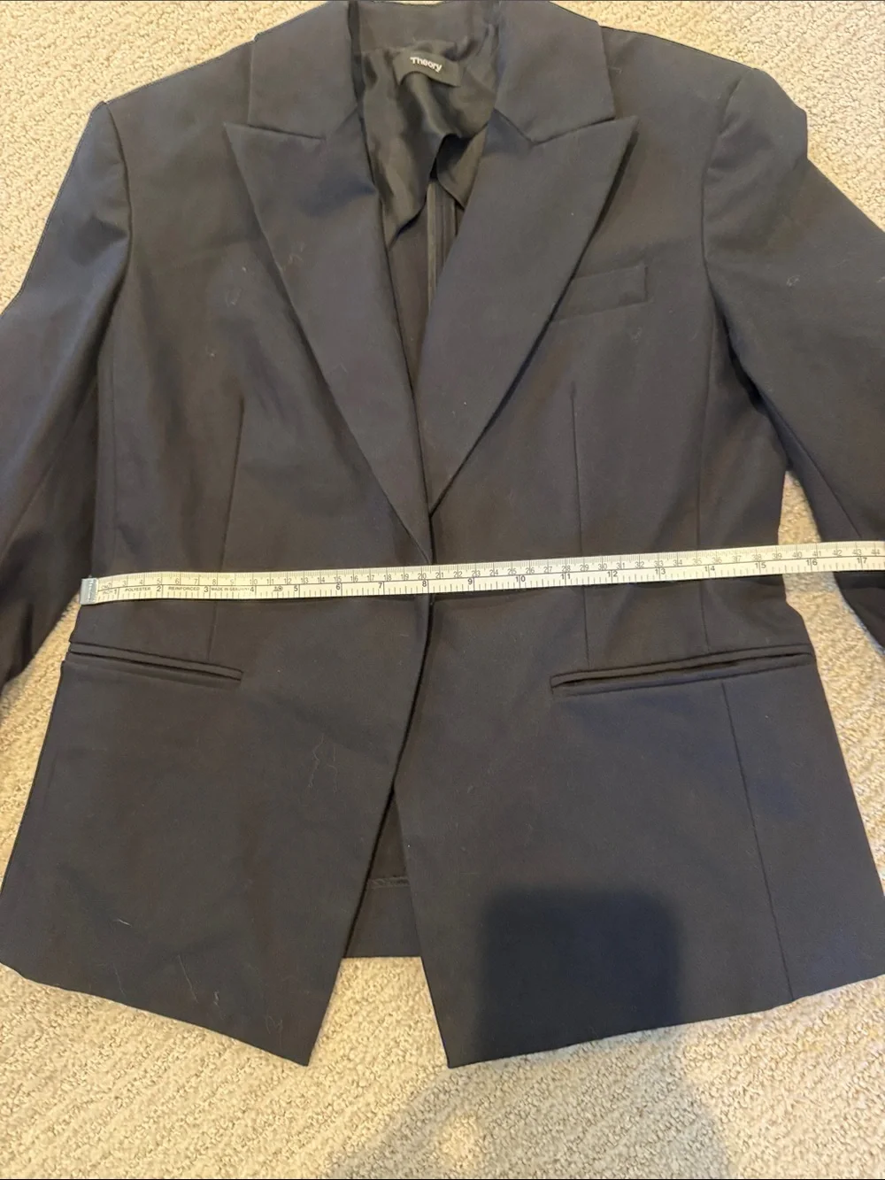 Theory Black Lanai Women's Tailored Blazer size 6 EUC